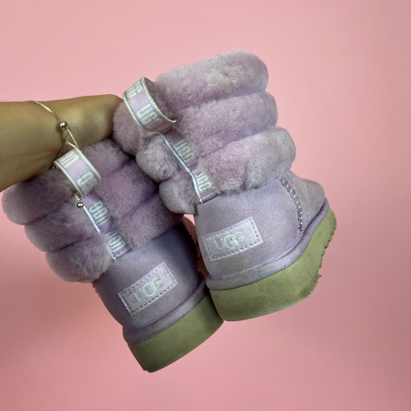 ❌SOLD❌ UGG Mini Quilted Fluff Purple Boots - Picture 8 of 10